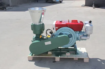 

Pellet Press Electric Start 15HP Diesel Engine KL200A Feed / Wood Pellet Mill Machine Biomass Pellet Machine