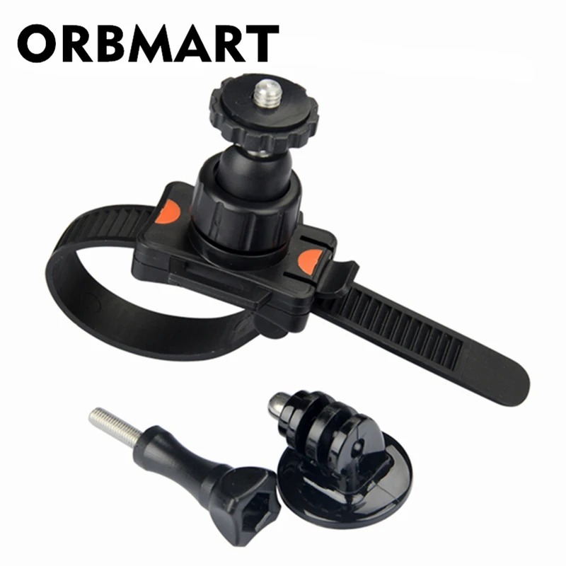 ORBMART Bicycle Zip Mount With Tripod Adapter &amp Screw For GoPro Hero 4/3+/3/2 Xiaomi Yi SJ4000 SJ5000 SJ6000 SJ7000 WIFI SJ8000 |