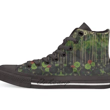 Пруд 1009 Повседневная Высокая холщовая Обувь Кеды легкие ботинки для ходьбы