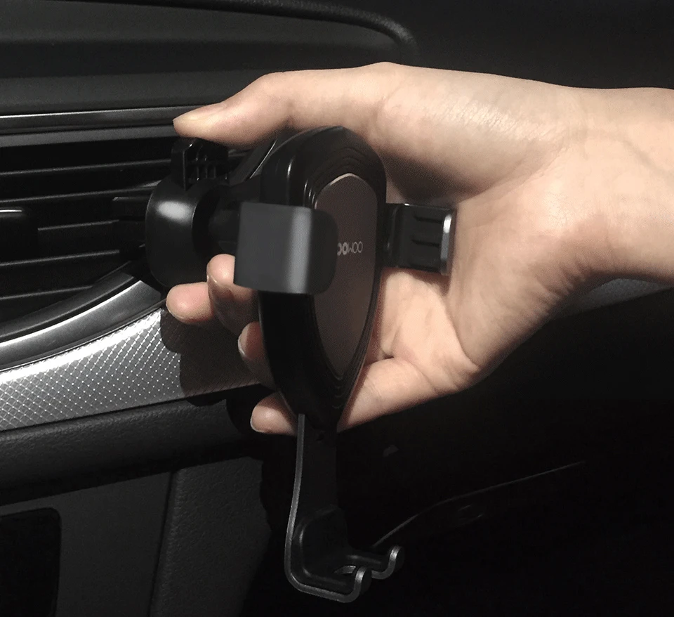 Xiaomi Mijia COOWOO Smart Car Bracket with Gravity Sensor One-handed Operation Multi-device Compatible Air Outlet Clip Holder (10)