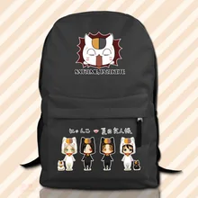 Горячие продажи милый мультфильм рюкзак Natsume_Yuujinchou окружающих аниме студенты школьные сумки старинные холст рюкзак дорожная сумка женщины