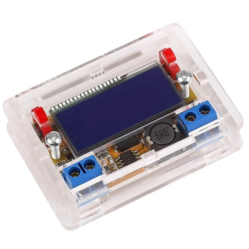 

DC-DC 5-23V To 0-16.5V 3A Adjustable Step-down Power Supply Module Voltage Current LCD Display Step Down Buck Regulator + Case