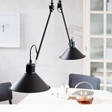 2016 New design Retro black fashion swing arm double heads led ceiling lamp Kitchen lighting Fixture luminaire For dining room