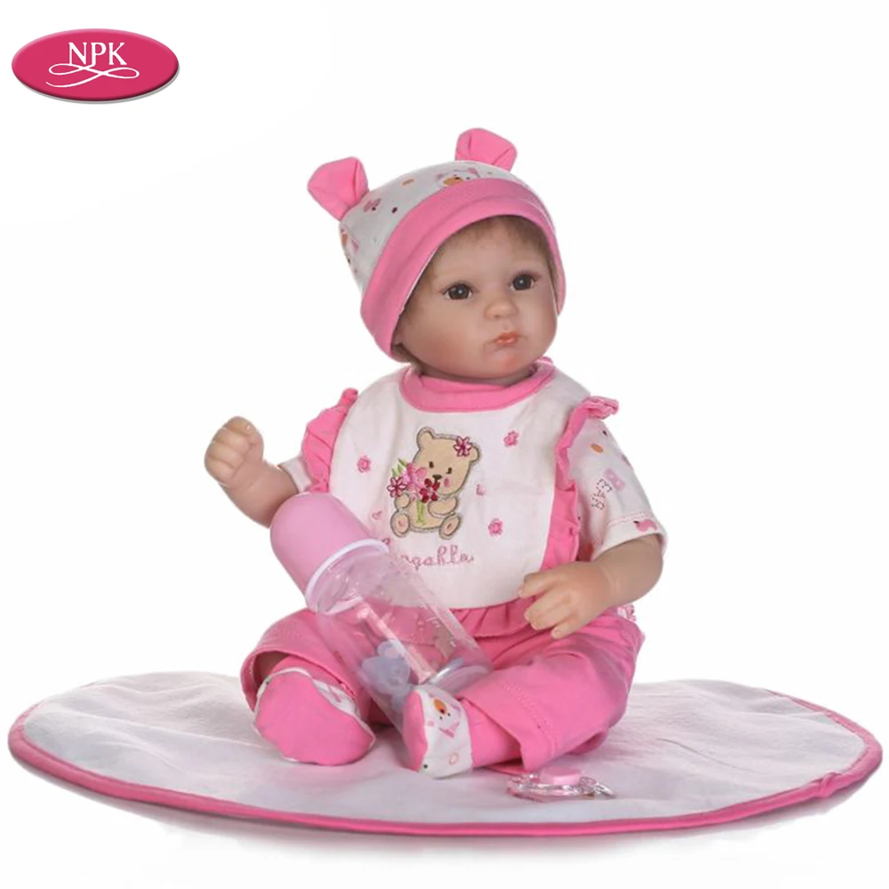 

NPK Realistic Girl Alive Babies Reborn Doll Soft Silicone Kid Play House Game Toy Dolls Lifelike Real Babies Boneca Brinquedo