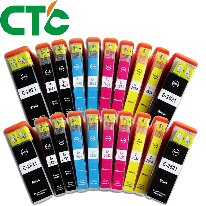 

20 PCS T2621 26XL Ink Cartridge Compatible for INK Expression Premium XP-600 XP-605 XP-700 XP-800 XP-610 XP-615 XP-710 XP-810