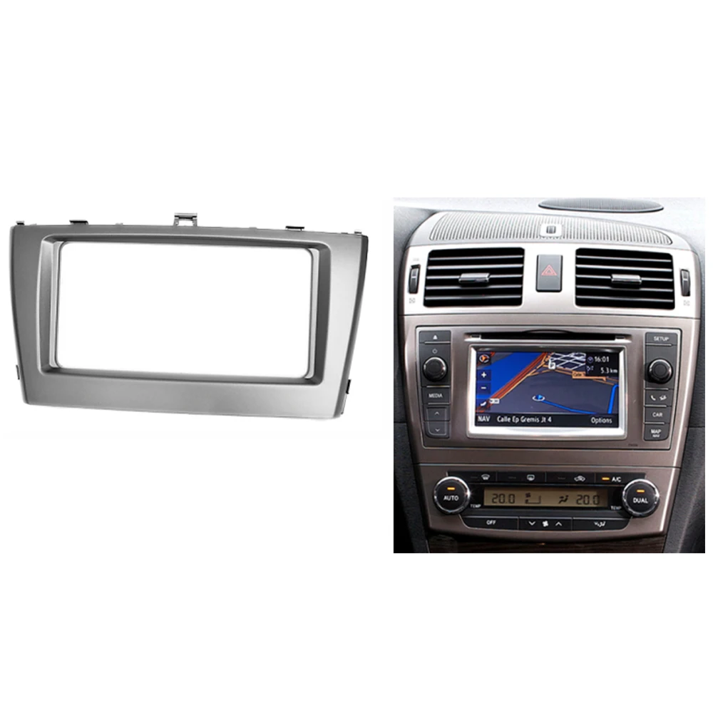 Двойной Din фасции радио для Toyota Avensis 2001+ DVD Dash установка ремонт крепление отделка стерео панель приборной панели рамка CD рамка