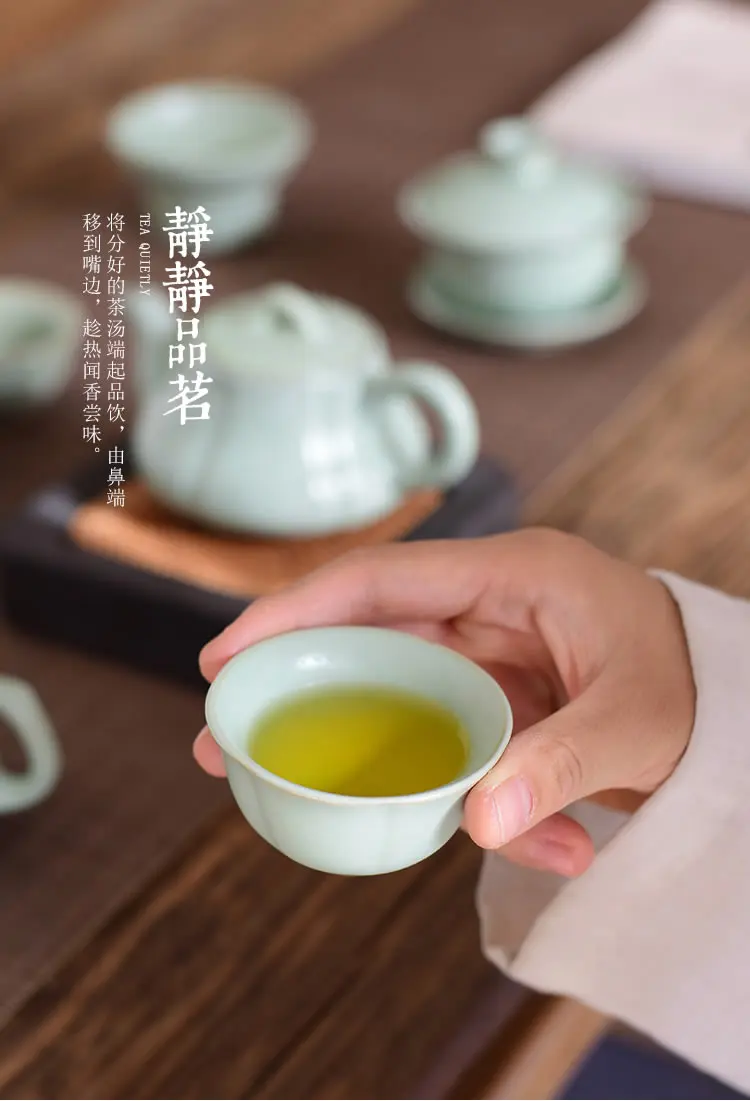 Китайский кунг-фу керамический чайный набор для заваривания чайный фарфор чайная чашка чайник чайный церемониальный подарок
