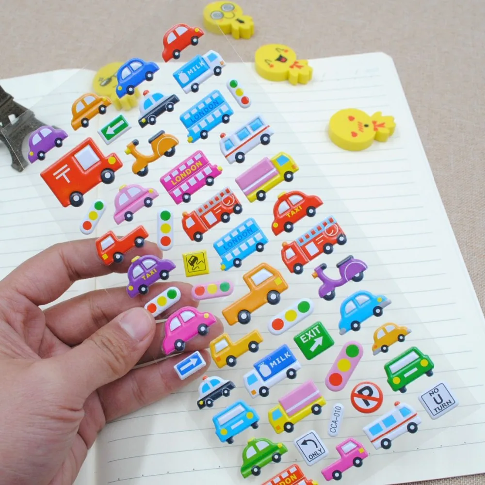 

10pcs Cartoon Anime Waterproof Stickers Cute DIY Cartoon Children Bubble Animal Stickers Toys Emoji Scrapbook LaptopSticker