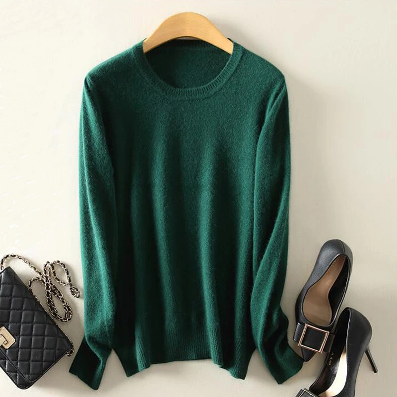 sweaters women sweater Fashion Autumn Cashmere Wool Kint Sweater Solid Slim Sexy Pullovers Coat Female Blouse Knit Sweater WA646