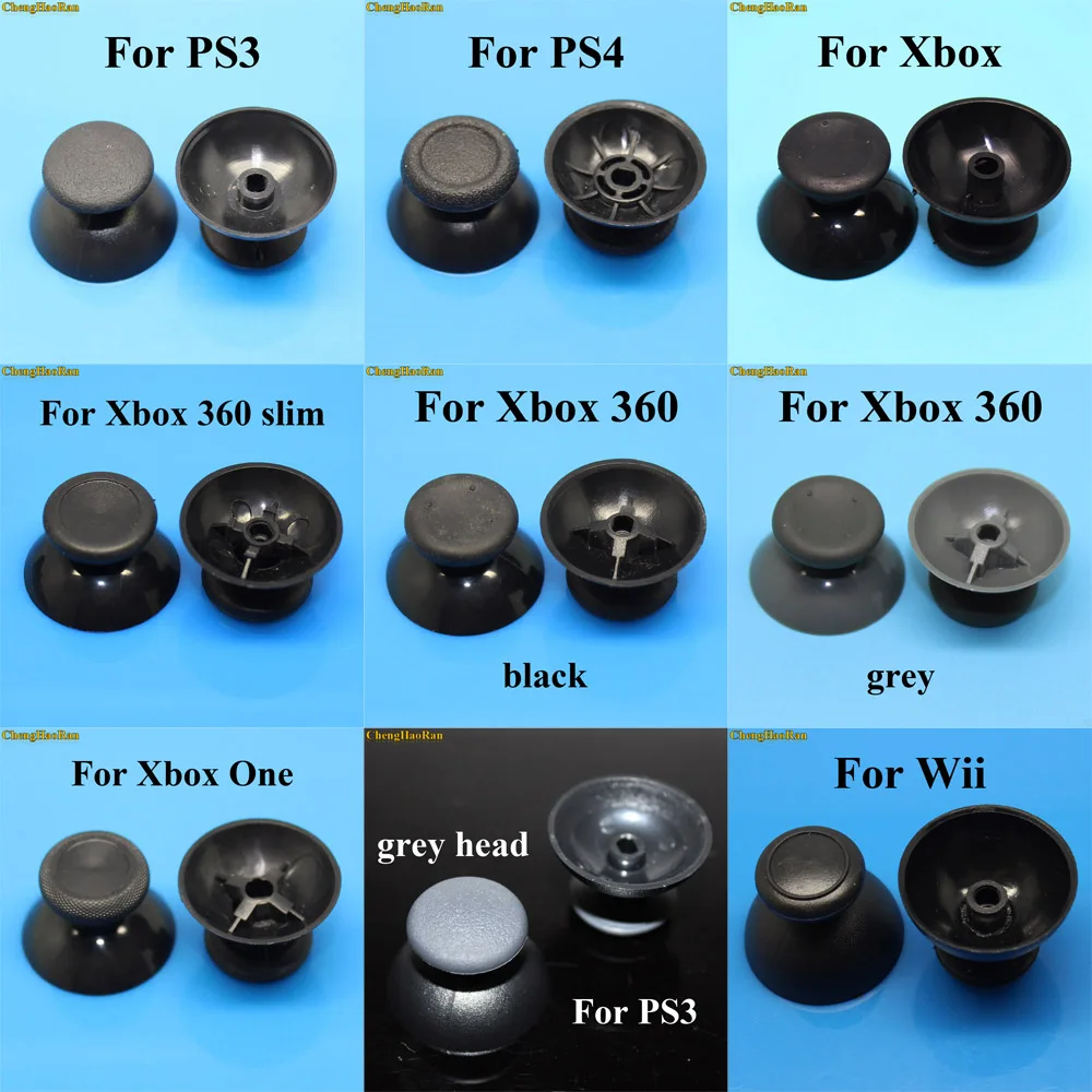 

2pcs Analog Joystick Stick grip Cap for PS2 PS3 PS4 pro slim PS5 Xbox 360 Xbox Series S One S X gamepad Controller handle