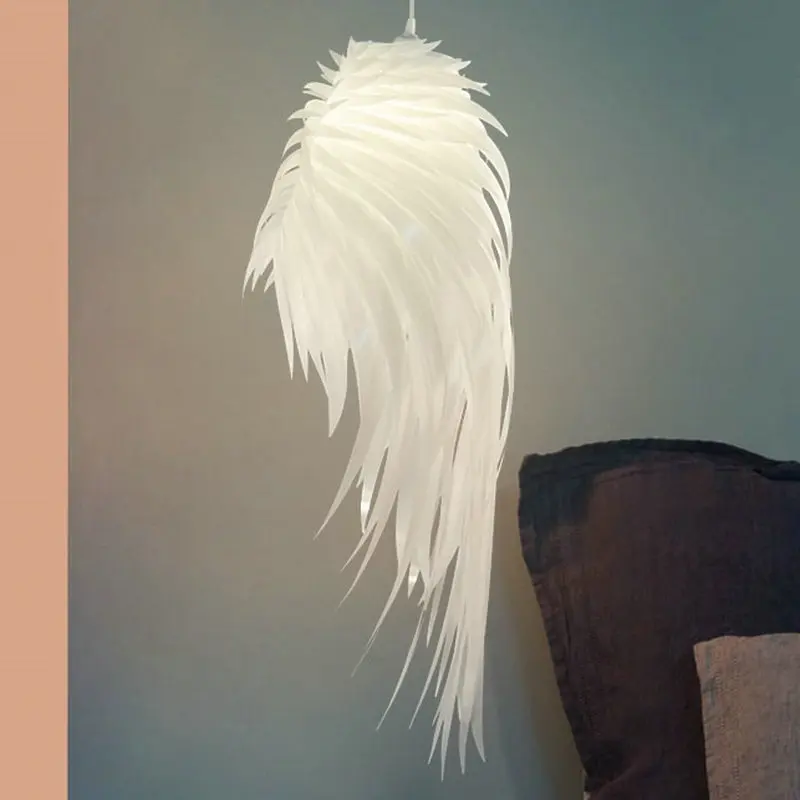 

Nordic modern feather chandelier restaurant living room bedroom hotel decoration engineering angel wing Chandelier