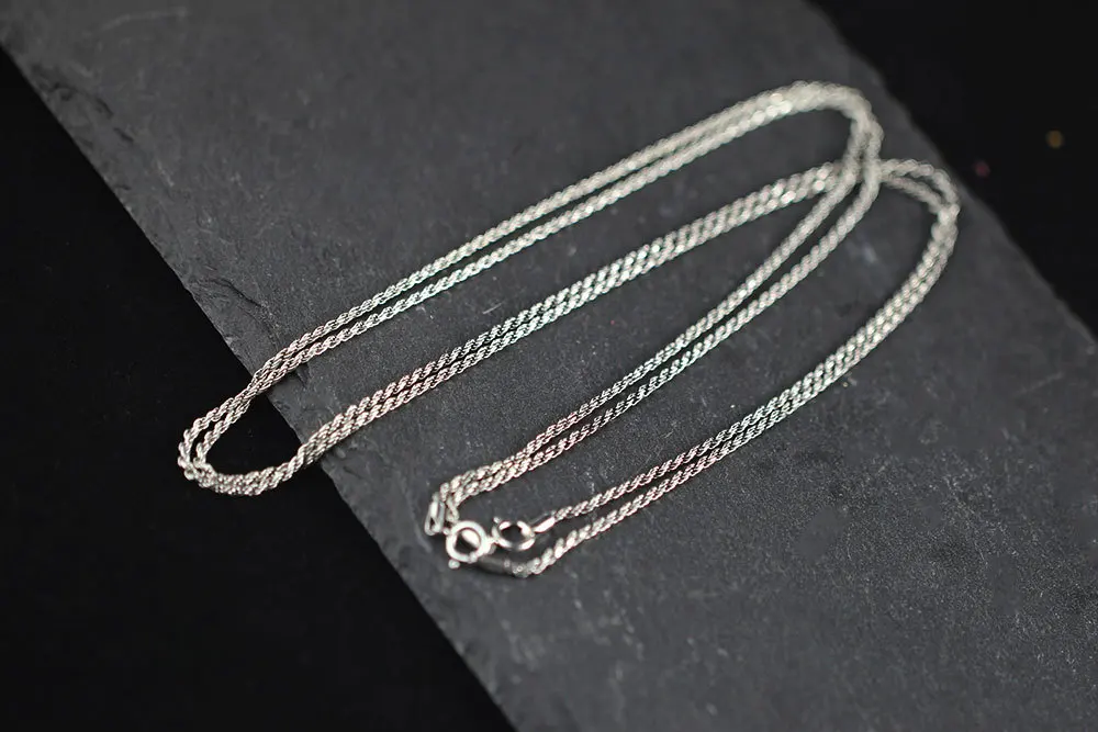 Тайское Серебро 925 стерлингового серебра Веревка Цепи ожерелья подходят для Подвеска Шарм для женщин мужчин роскошный S925 ювелирные изделия подарок