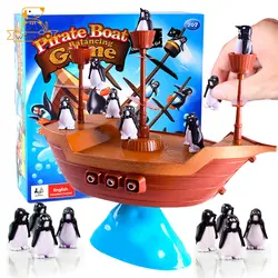 Пингвины Пиратский корабль балансировочный стол игры приколы, розыгрышки Новинка корабельная доска образовательная интерактивная