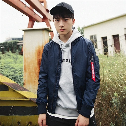 YuWaiJiaRen Bomber Jacket Men Flight Coat Streetwear Pilot Bomber jackets Pilot Outerwear Male Baseball Jacket