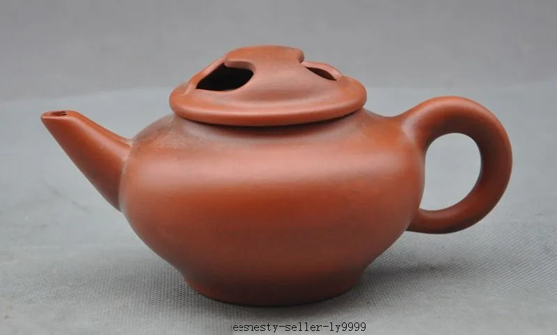 

Crafts statue marked old chinese yixing zisha pottery carved statue teapot tea set Tea maker halloween