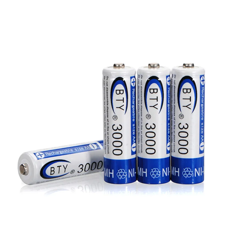 

4Pcs Superacids Capacity BTY3000 AA NIMH Rechargeable Battery For RC Camera Drone Accessories
