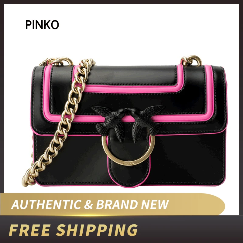 Кожаная мини сумка PINKO Love Fluo 1P21AF Y5F1|Сумки с ручками| |