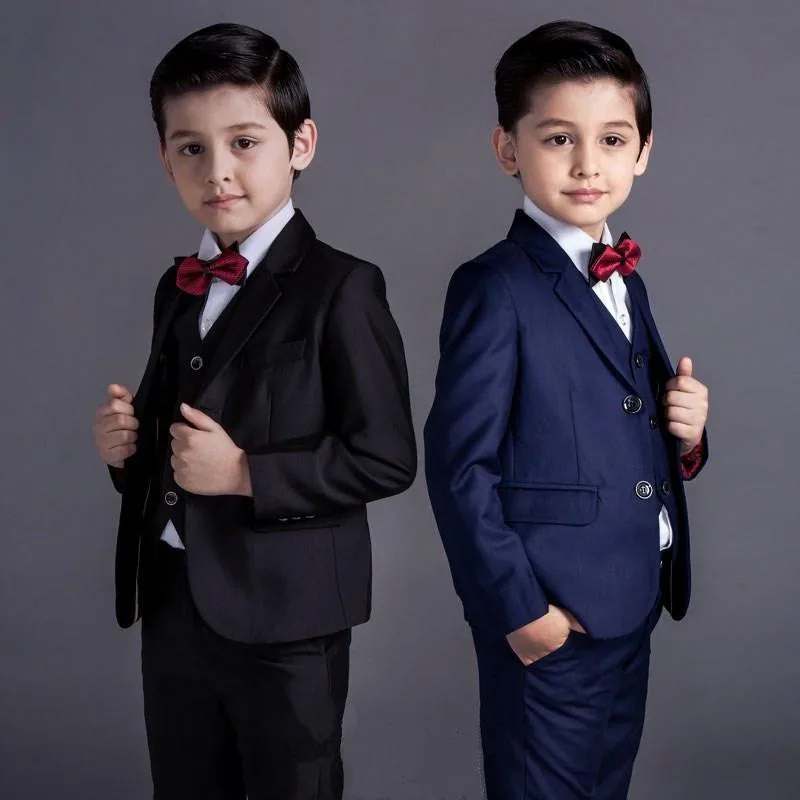 new fashion baby kids boys children blazers suits boys suits for weddings formal blue black wedding suit flower boy dress