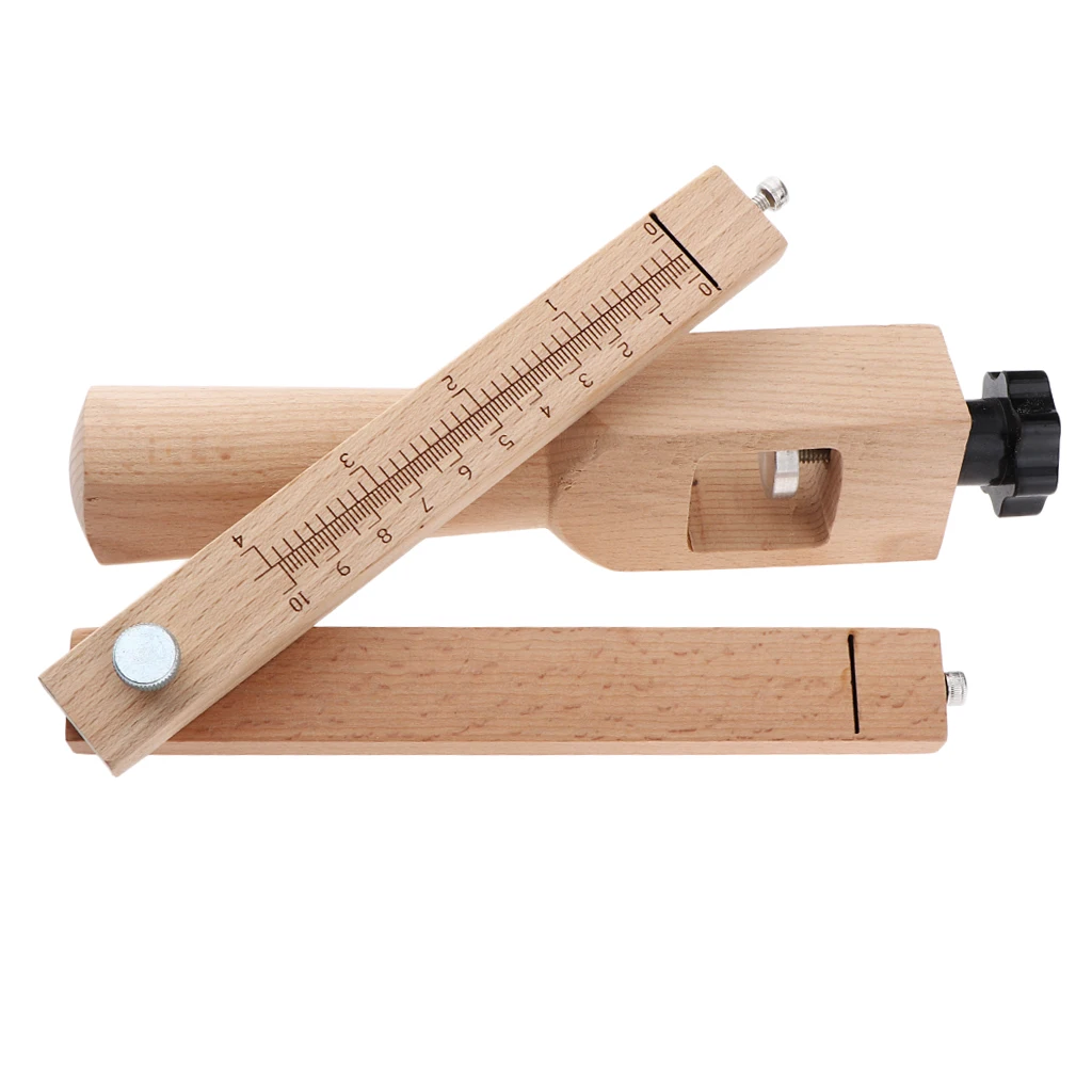 Adjustable Belt Leather Cutter Strap Craft Cutting Tool Unfinished Wood Handle