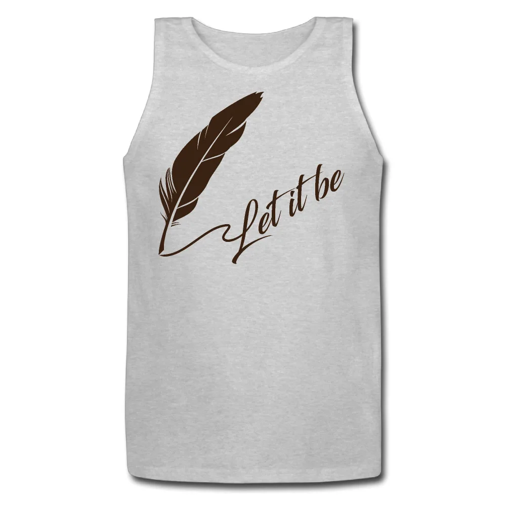 Let It Be O Neck Men's Tank Tops Customized funny Tank Tops for Guymen