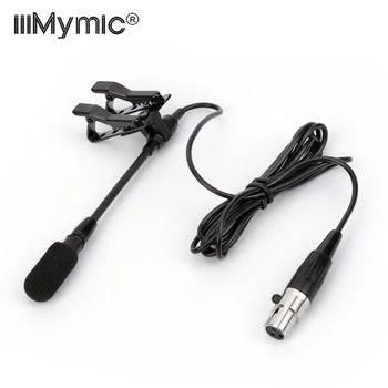 각도 조정!! 라발리에 라펠 콘덴서 마이크 금속 더블 클립, AKG 무선 송신기용 3 핀 마이크, XLR TA3F