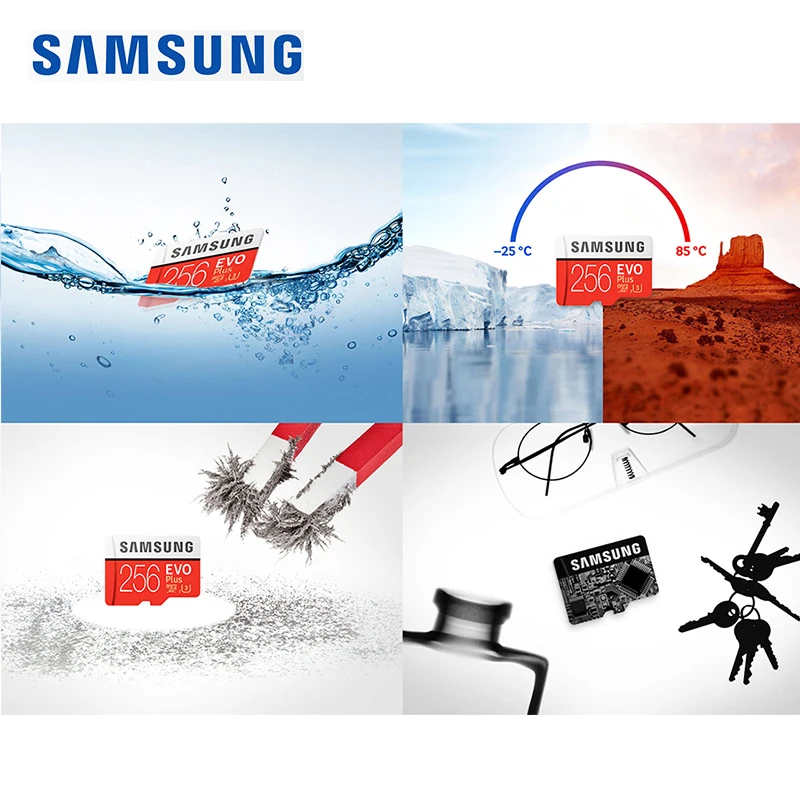 SAMSUNG оригинальный новый 256 ГБ U3 Micro SD карта памяти класс 10 TF/SD карты C10 R95MB/S MicroSDXC UHS 1