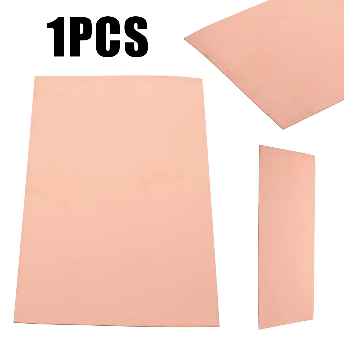 1pc High Purity 99.9% Copper Sheet Pure Cu Metal Plate 0.5mm Thickness Foil Panel Practical Industry Supply 100*200mm