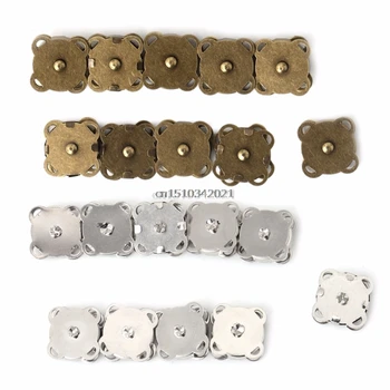 

10PCS14/ 18mm DIY Magnetic Snaps Purse Clasp Closures Metal Button Bag Craft