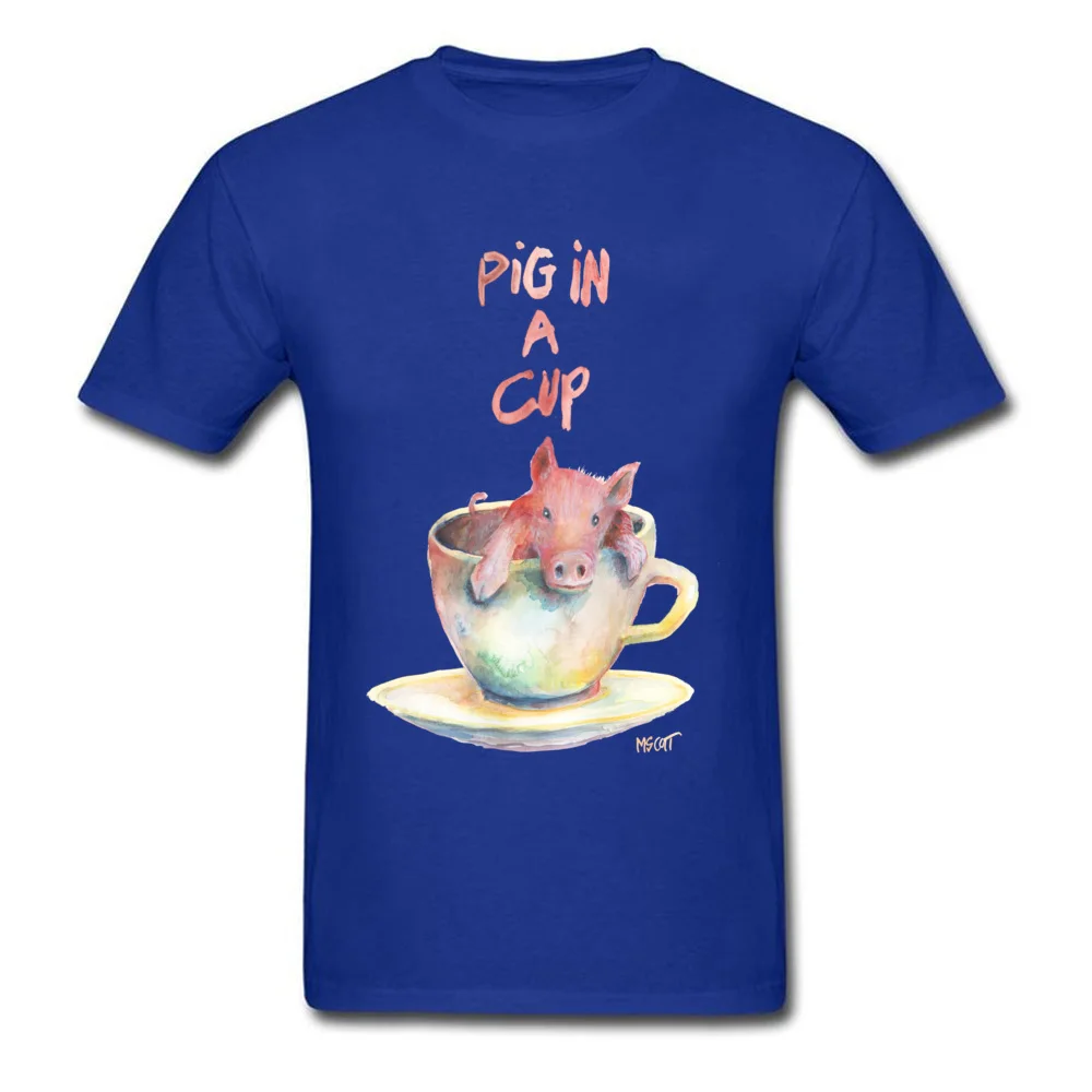 Pig in a Cup by Michelle Scott_blue