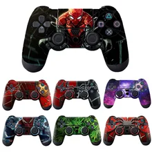 Человек-паук ПВХ пользовательские наклейки Чехол протектор для sony для PS4 Playstation 4 Dualshock контроллер