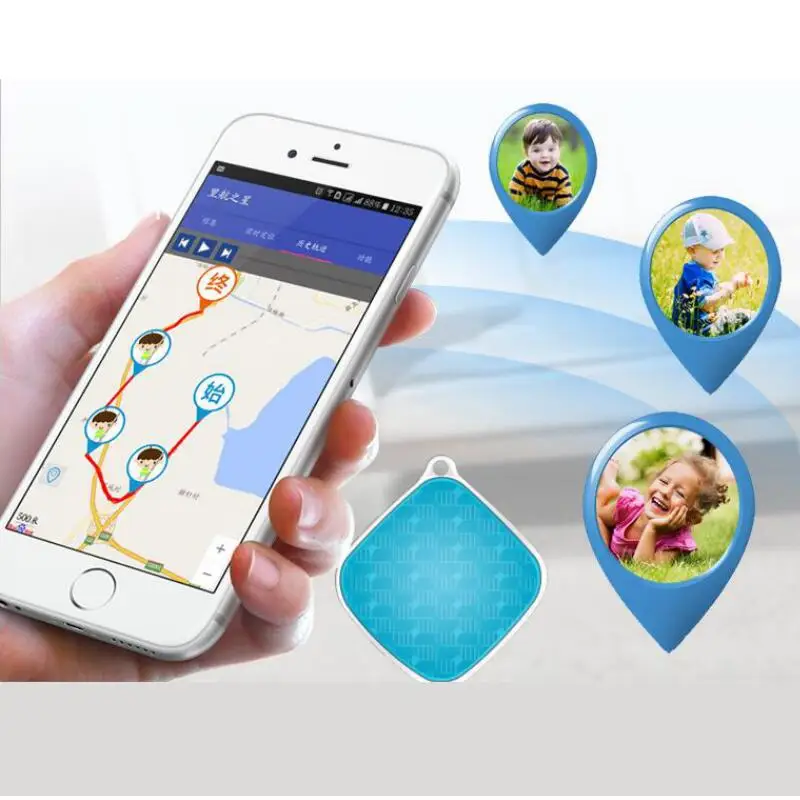 Мини брелок для ключей с GPS трекером локатором детей домашних животных SOS