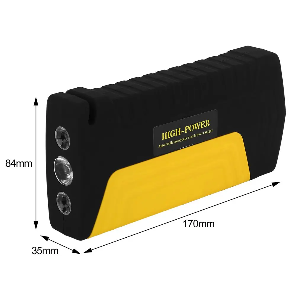 68000ma Portable Car Jump Starter Cars Auto Emergency Start Power Bank With Three Lights Engine Booster