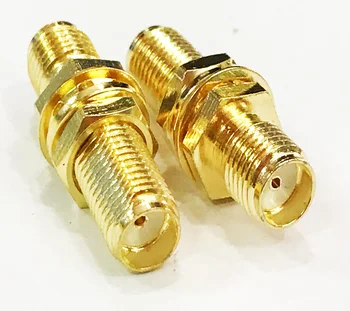 

50pcs SMA female to Long SMA female Straight bulkhead Adapter Connector