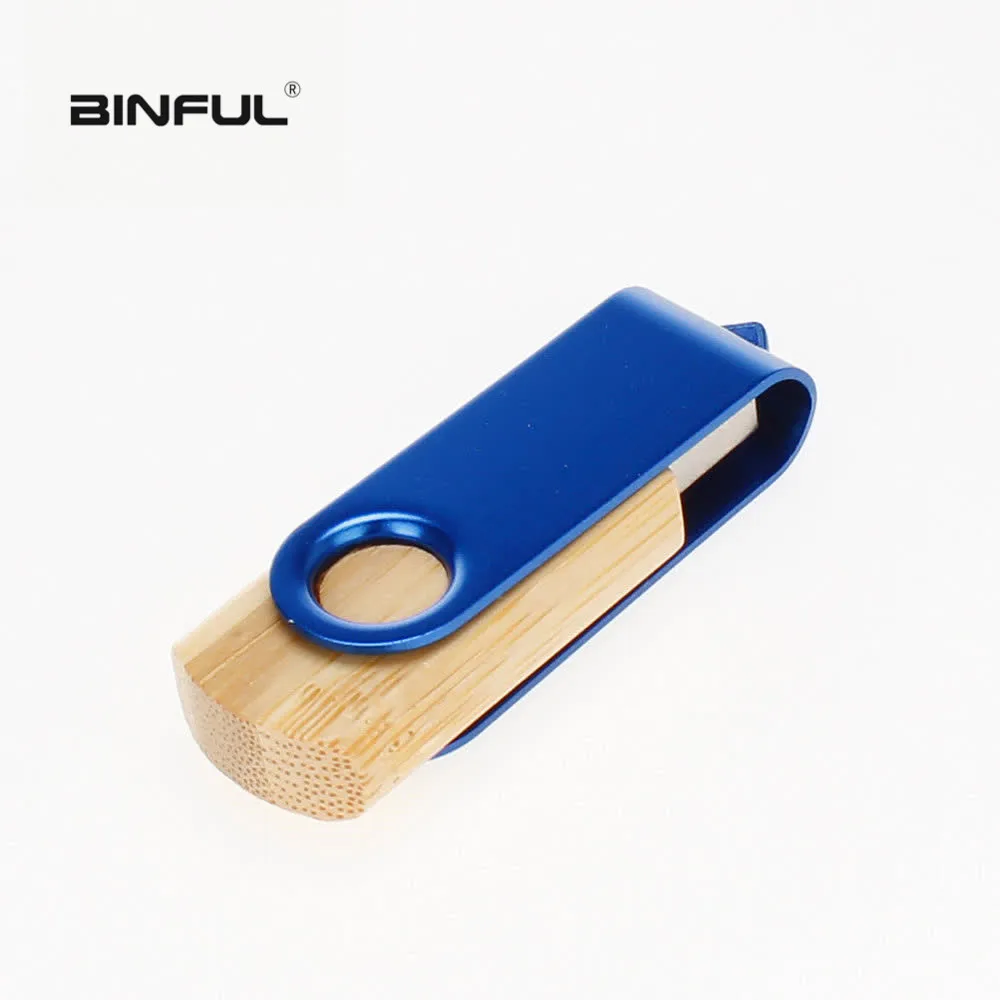 Деревянный поворотный USB флеш-накопитель 128 ГБ usb карта памяти 4 ГБ 8 ГБ флеш-накопитель 16 ГБ 32 ГБ 64 ГБ персональный usb 2,0 индивидуальный логотип - Цвет: blue