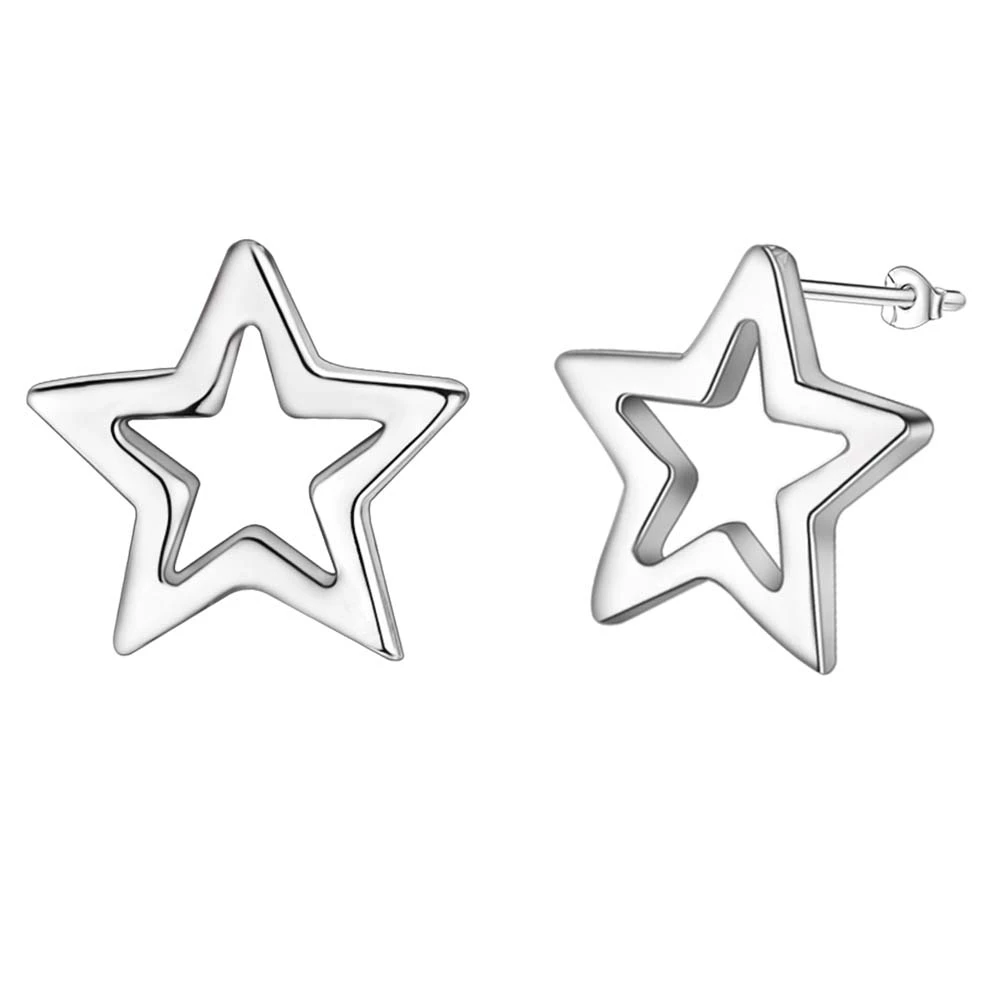 

star bling Top quality free shipping silver plated Earrings for women fashion jewelry /SPLZFEAF YIIZVPZO