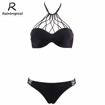 

Raintropical Sexy Women Swimsuit Mini Micro Bikinis Push Up Swimwear Brazilian Bikini Set Beach Bathing Suit Plus Size Swim Wear