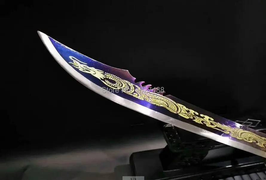 Прочная стальная ручка/для китайского кунг-фу Broadsword WuShu Dao Sword Катана накладного монтажа клинок из марганцевой стали острый нож для улицы