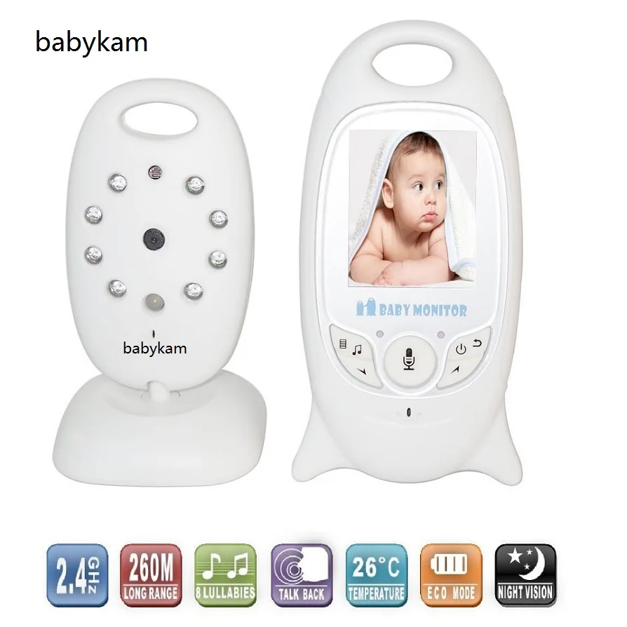 Babykam детская Камара монитор bebe 2,0 дюймов lcd ИК ночного видения монитор температуры колыбельные Детские Интерком babyphone видео няня