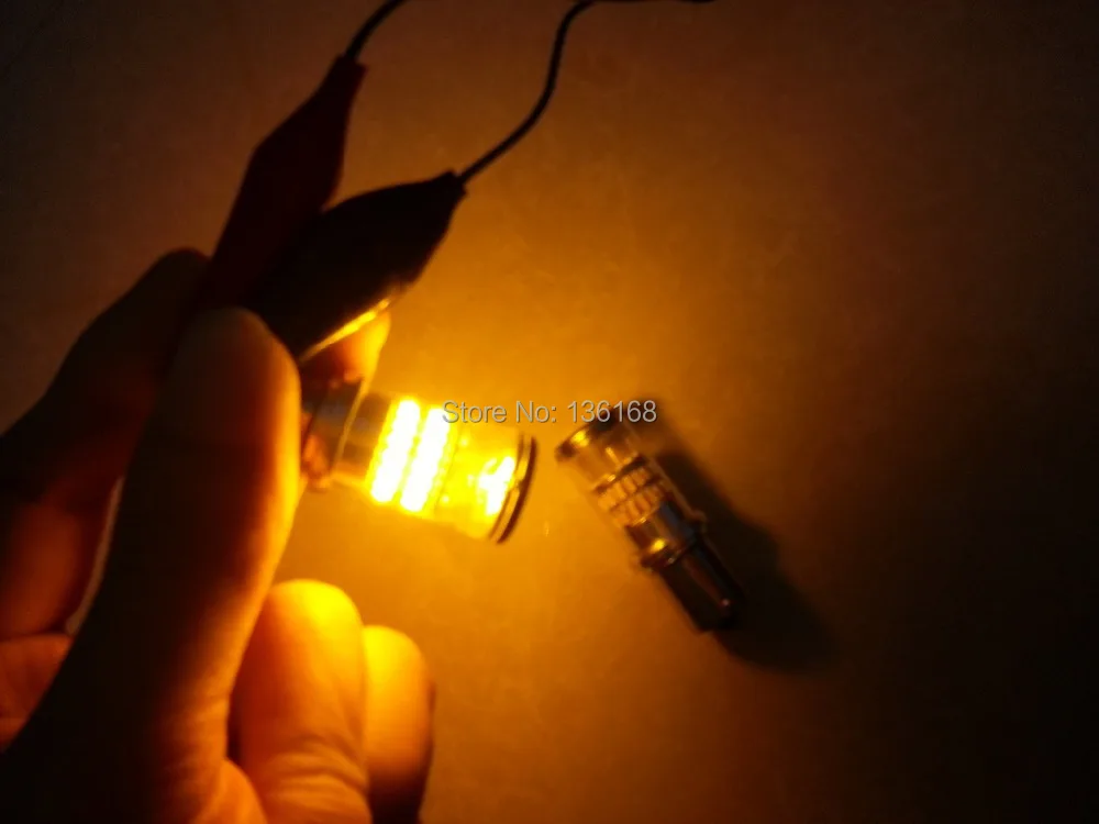 

2Pcs 2Pcs New!!1156 Samsung 3014 smd Chips LED Turn Signal Indicator Canbus Lamps Offset Pins 7507/BAU15S/581 PY21W Amber