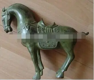 YM 304 редкий Азиатский Антиквариат династии Цин Тибет украшают бронзовая фигурка
