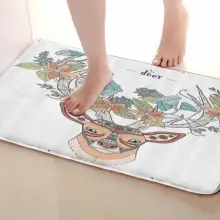Олень стиль Коврики для улицы, забавные Противоскользящие коврики для ванной, дверные коврики, дверные коврики под входную дверь