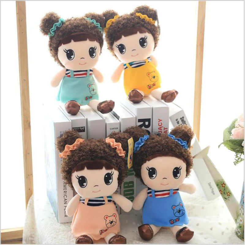 

30cm 2016 New plush Toys For Children Cute Girl Sugar 4 Colors Filled Doll Baby Girls Birthday Christmas Gift Free Shipping x227
