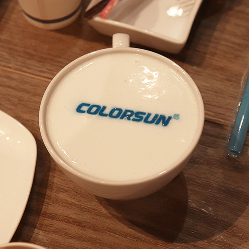 Colorsun автоматический 4 чашки кофе принтер молоко чай йогурт торт печатная машина еда струйный принтер с съедобными чернилами