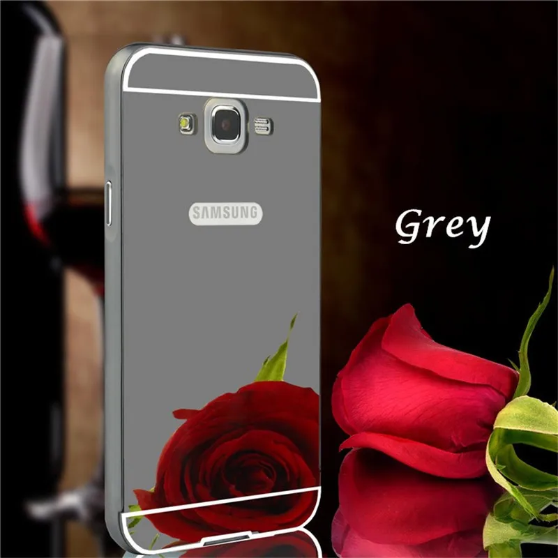 Luxury Metal + Mirror Acrylic Case For Samsung Galaxy Grand 2 Duos G7102 G7106 G7108 Mobile Phone Protective Back Cases (8)
