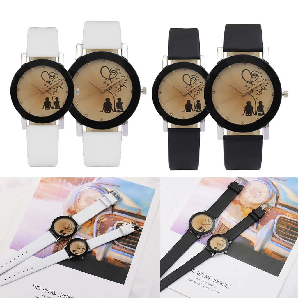 

New Fashion Lovers Watches Men Women Casual Leather Strap Quartz Watch Women's Dress Couple Watch Clock Gifts Relogios Femininos