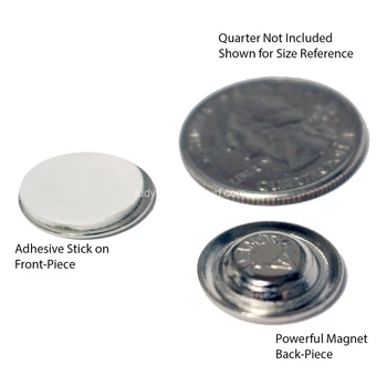 

200pcs 17*17mm One Magnet Strong Magnetic Back Name ID Tag Holder Badge Fastener Holder Card Tag For Clothing