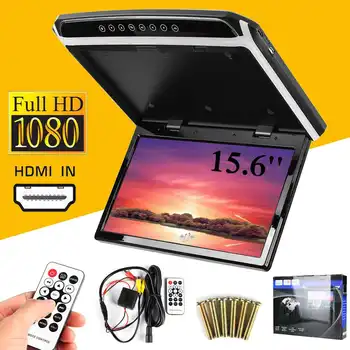 

New 15.6 Inch HDMI 1080p Car Roof Mount Car Ceiling Flip Down TV Digital Screen Monitor 12V + Remote Control