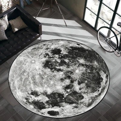 

Kingart 80/100/120/160CM Parlor Hallway Round Earth Carpet Computer Chair Mat Kid Living Room Round Rug For Coatroom Decoration