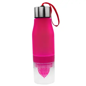 

650ML Fruit Fuzer Infusing Infuser Water Bottle Sport Health Juice Maker Drink rose red drop Shipping