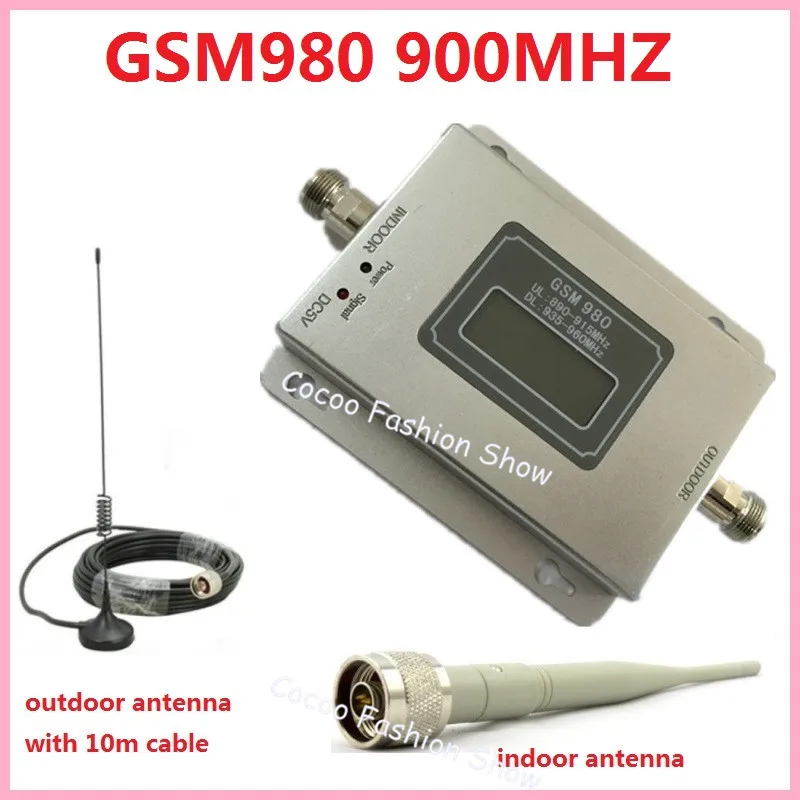 

LCD Display Mini GSM 900MHZ 980 Cellular Phone Signal Repeater Booster ,Mobile Amplifier kit with antenna 1 Set